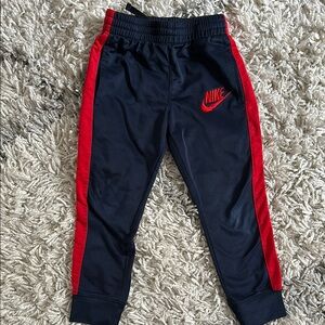 Nike Kids' Black and Red Track Pants